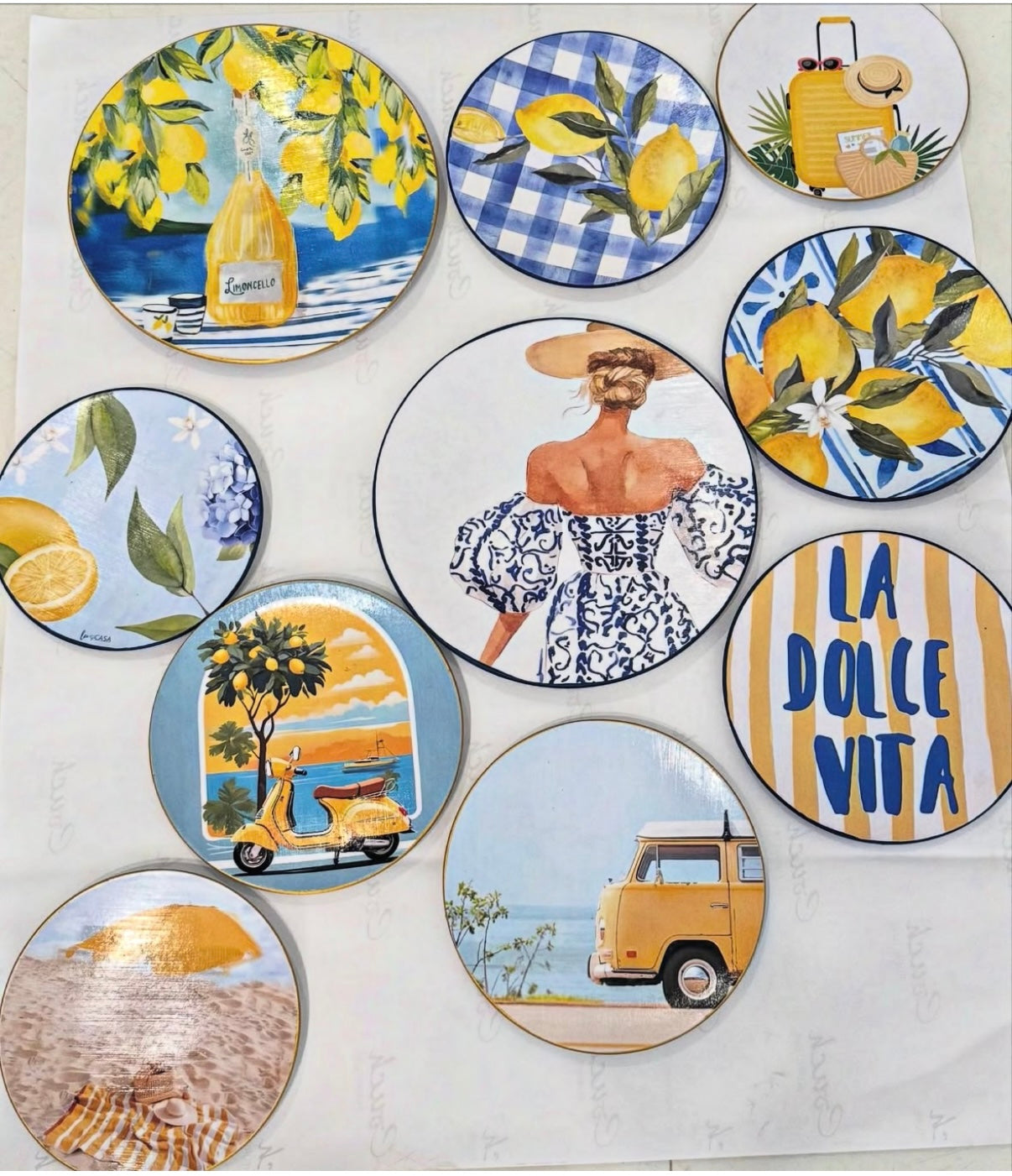 Amalfi coast plates