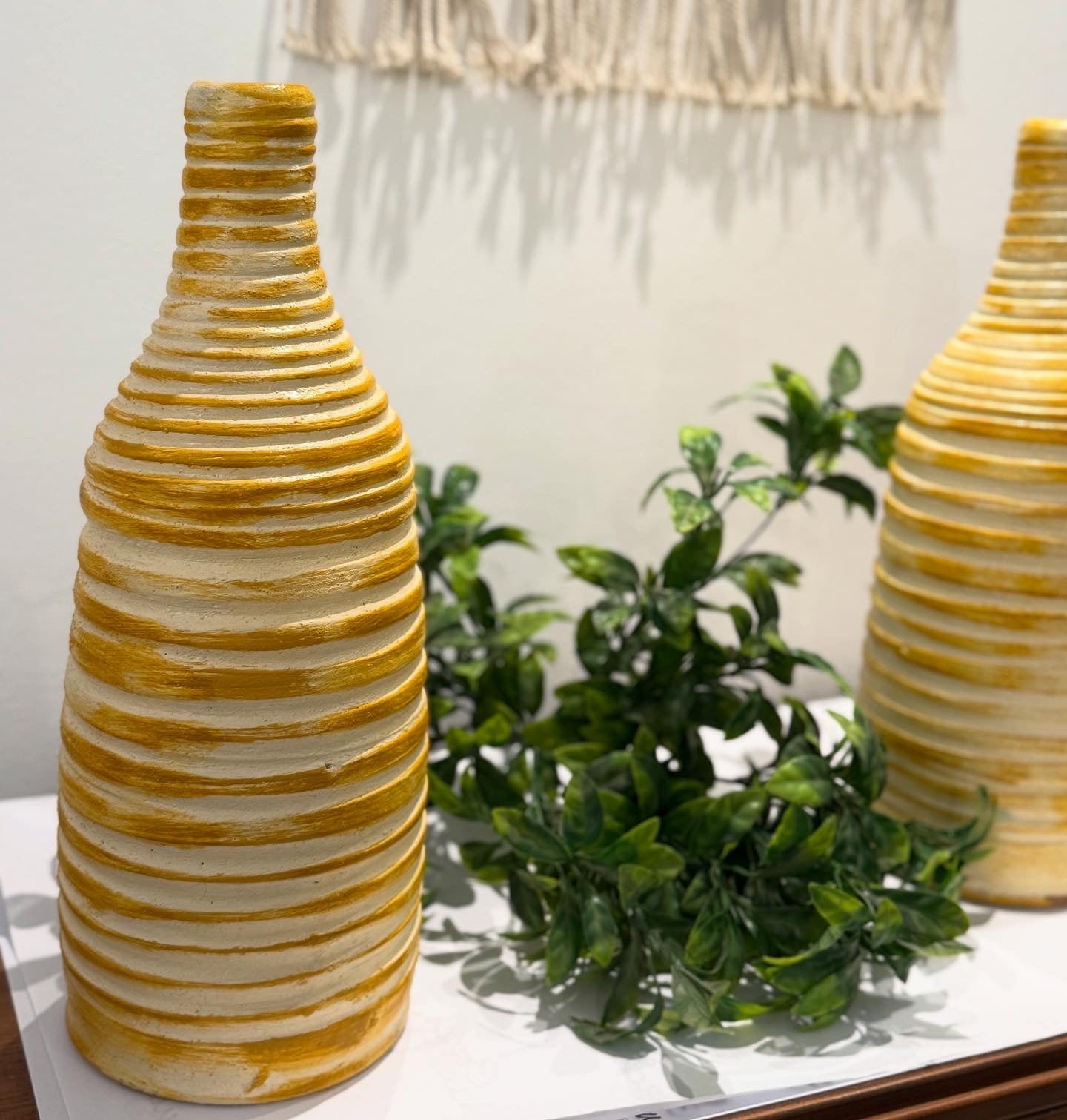 Striped vase