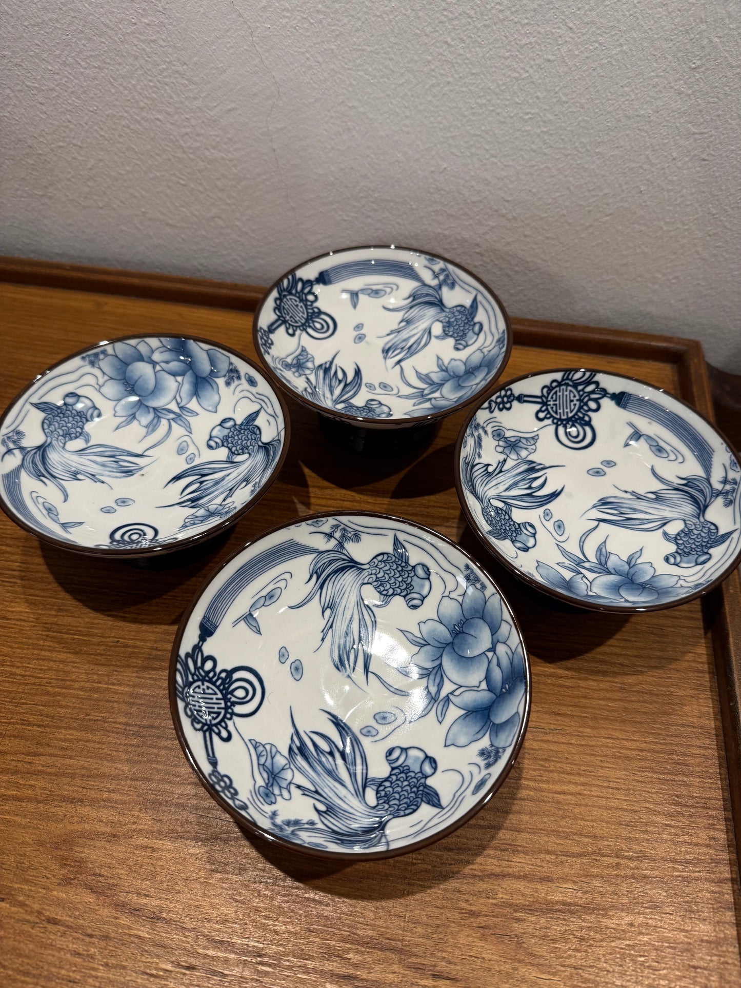 Set of old bleu blanc