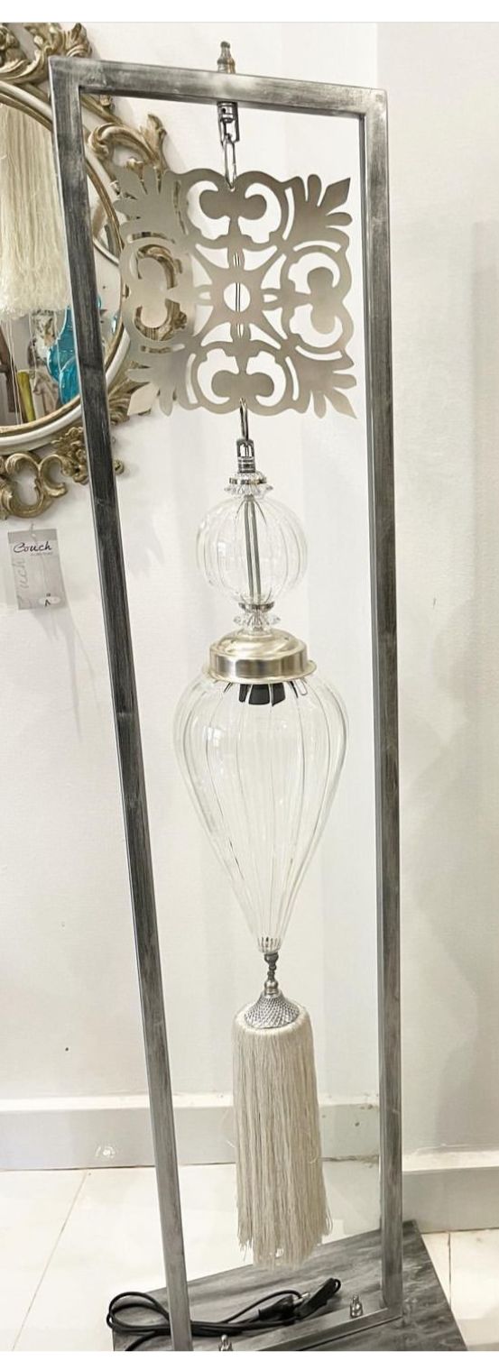 Ethnic square motif floor Lamp