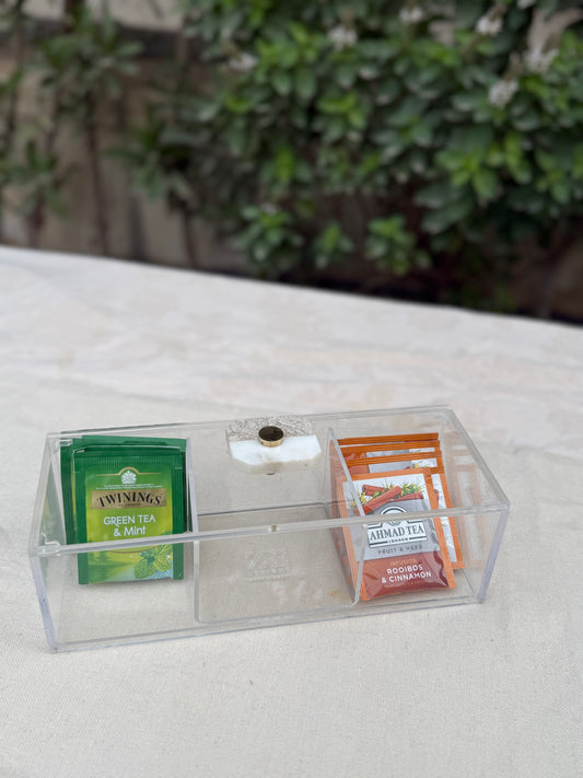 Marble knob box