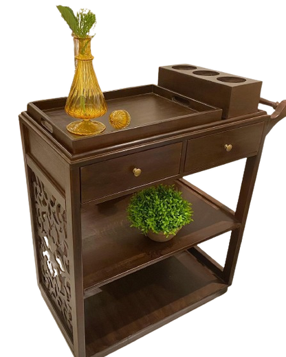 Flower tea cart