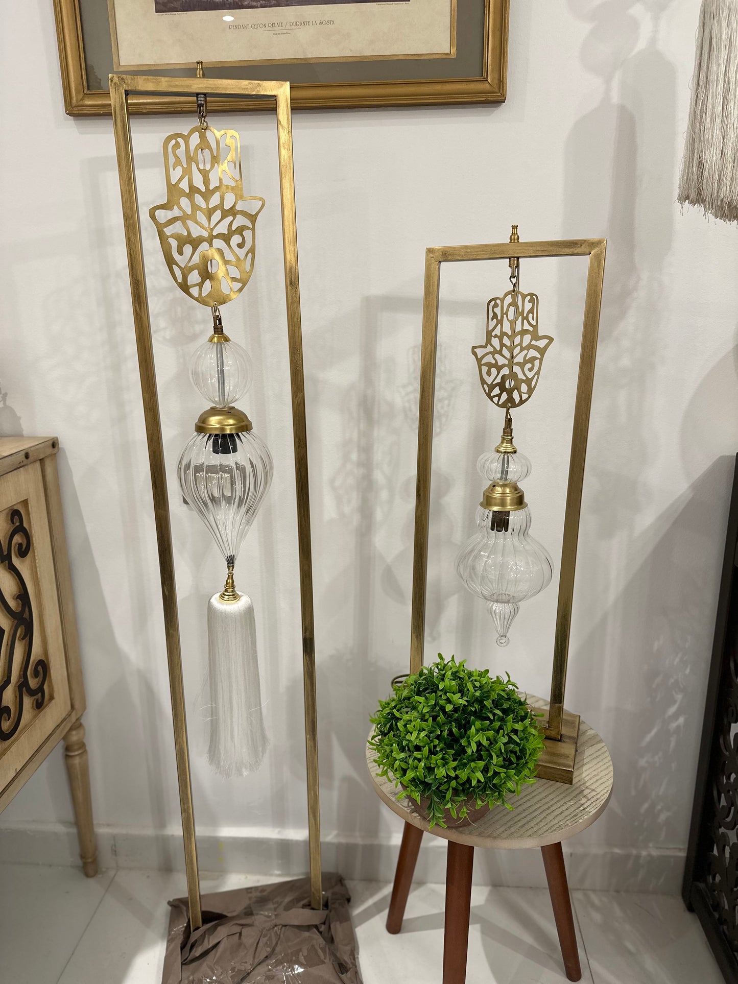 Hamsa floor lamp