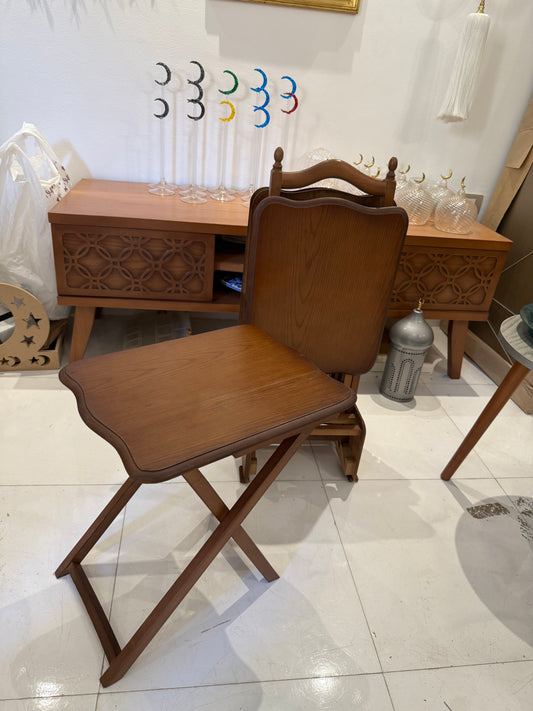 Rectangular set of foldable tables