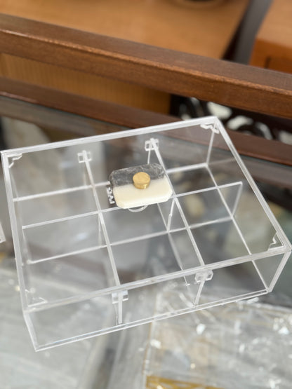Marble 6-compartment box