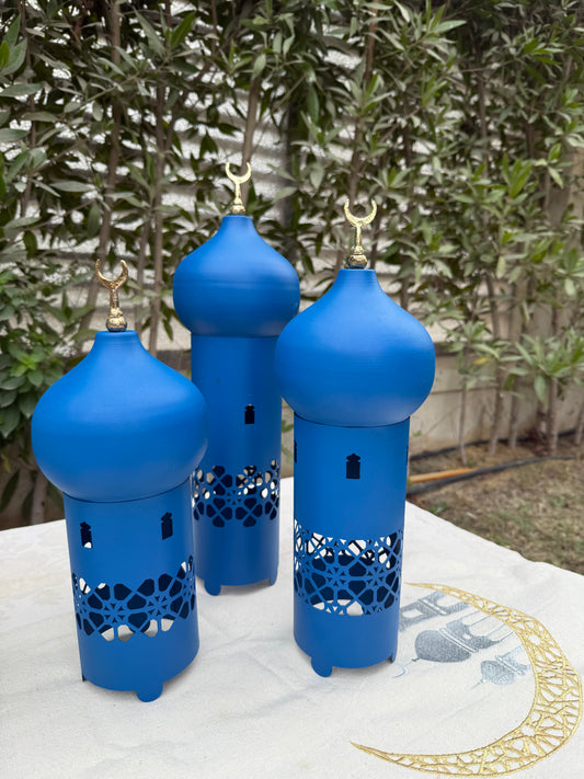 Metal colored lantern
