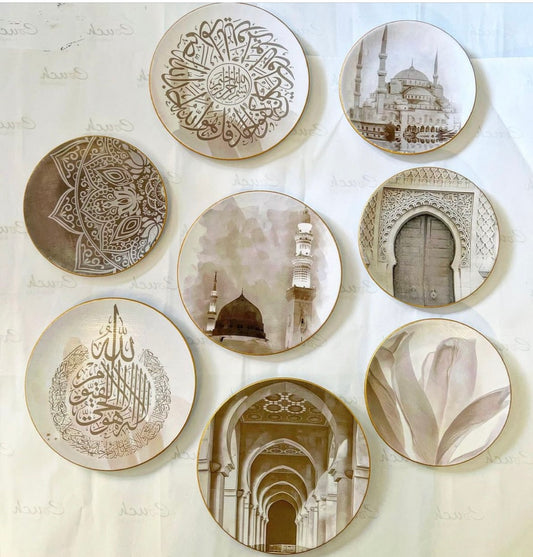 Mosque decorative plates