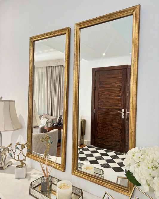 Double vintage framed mirrors