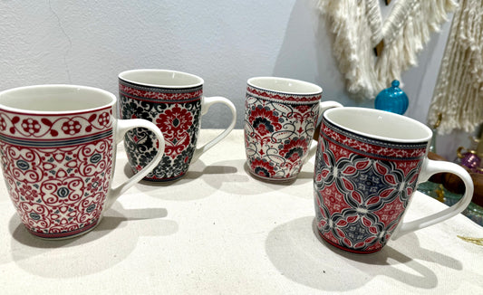 Red x blue mugs