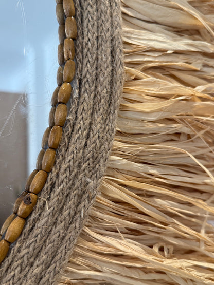 Raffia mirrors