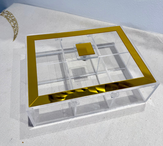 6 compartment tea-box