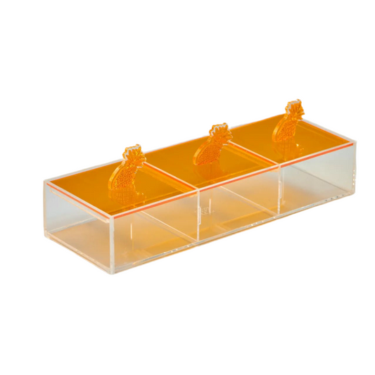 Pineapple large compartment box