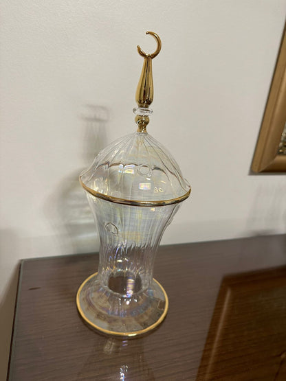 Glass decorative lantern