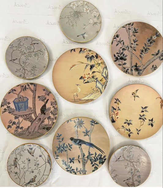 Chinoiseries wall decorative plates